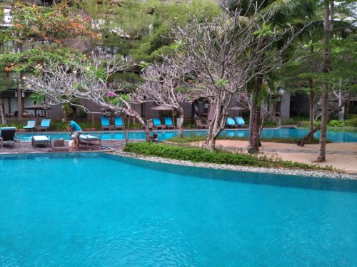 Foto dengan ASUS Zenfone 3 - Swimming pool Courtyard by J.W Marriot, Nusa Dua Bali