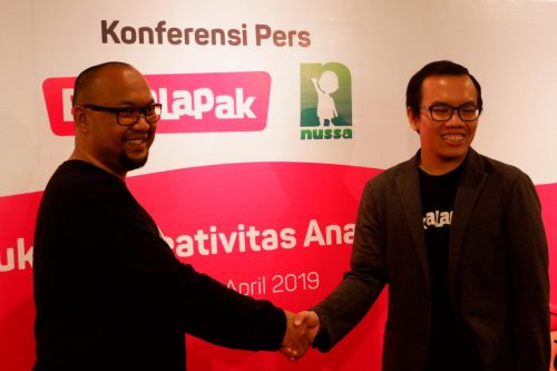 Aditya Triantoro, Chief Executive Officer The Little Giantz, dan Fajrin Rasyid, Co-Founder dan Presiden Bukalapak.